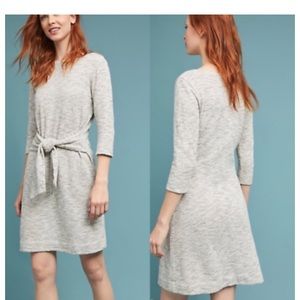 Anthropologie T.La Becky Tie-Waist Sweater Dress